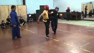 Examen Kenpo Karate cinturones blancos combate 1 [upl. by Madea]