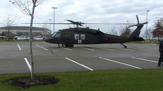 Michigan National Guard Black Hawk landing at Davenport University for Veterans Day [upl. by Terrill]