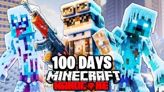 I Survived 100 Days in a WINTER APOCALYPSE in Hardcore Minecraft [upl. by Anerbes]