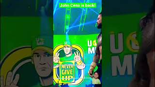 John sena is back in WWE RAW entry [upl. by Davidoff]