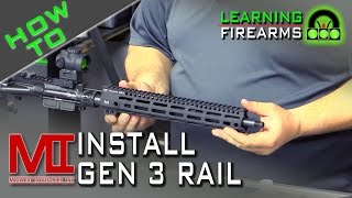 How to Install the Midwest Industries Gen 3 Handguard [upl. by Ynafit598]