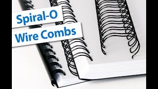 SpiralO Wire Binding Comb Overview  Binding101 [upl. by Yaras923]