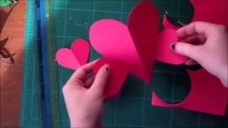 How to Make Easy Valentines Day Card DIY [upl. by Aleirbag]