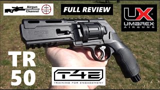 Umarex TR50 50 caliber T4E Revolver  Full Review  Co2 Pistol for Non Lethal Self Defense [upl. by Nahtahoj]