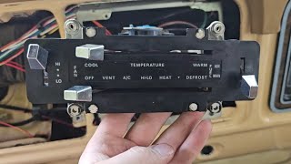 1977 Ford F150 thermostat temperature control system with factory ac overview and troubleshoot tips [upl. by Chessy]