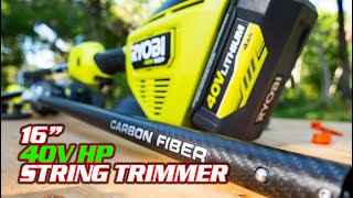 RYOBI 40V HP 16inch String Trimmer Review RY40HPST01 [upl. by Yracaz]