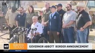 Gov Abbott holding press conference for border security announcement [upl. by Ulick]