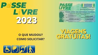 ✅️ Novo Passe Livre 2023 p pessoas com deficiência Como solicitar Passo a Passo [upl. by Enitsahc980]