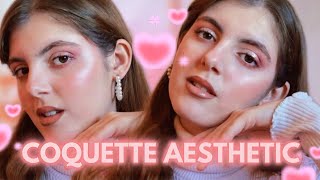 La TENDENCIA MAS VIRAL maquillaje COQUETTE AESTHETIC ✨🎀 [upl. by Marigolde]