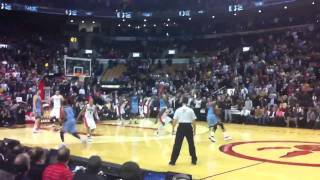 Toronto Raptors Fan goes nuts after Rudy Gay shoots Game Winner [upl. by Nyleuqaj415]