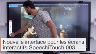 Présentation de linterface dun écran interactif SpeechiTouch [upl. by Ahsinat564]