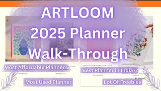 The ArtLoom 2025 Planner WalkThrough  Best Planner with Lot of Freebies  Amazing Quality [upl. by Conlen]