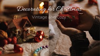 Slow amp Cozy Christmas in English Countryside  Decorating for Christmas  Baking amp Vintage Ornaments [upl. by Akemhs]