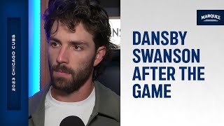 Dansby Swanson on accountability after Cubs loss [upl. by Woermer]