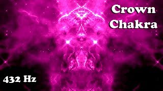 POWERFUL 432 Hz 7 CROWN CHAKRA Activation and Balancing 15 minute meditation [upl. by Weingarten]