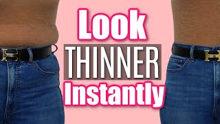 10 Hacks to Look 10 Pounds Slimmer  How to Look Thinner in Your Clothes [upl. by Noillimaxam989]