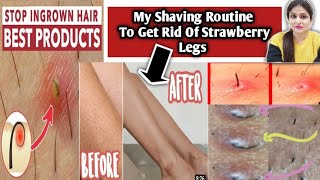 How to stop Ingrown Hair and Razor Bumps from Waxing and Shaving  Stop Strawberry Legs [upl. by Specht570]