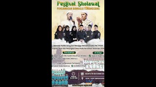 FESTIVAL SHOLAWAT PENGAWASAN BAWASLU TEMANGGUNG  HABIB HUSEIN BIN SYECH ALAYDRUS  GUS MUNA [upl. by Eimarej664]