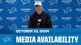 Detroit Lions coordinators meet with the media  October 10 2024 [upl. by Sillaw]