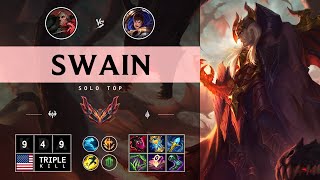 Swain Top vs Garen  NA Grandmaster Patch 1413 [upl. by Pyne566]