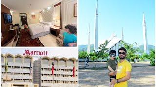 Marriott hotel Islamabad  Faisal mosque 🕌  Qarians world youtube foryou marriott faisalmasjed [upl. by Ahsiruam]