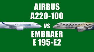 Airbus A220 vs Embraer E195 E2 [upl. by Holms667]