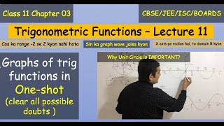 Class 11 Chapter 03 I Trigonometric functions 11 Graph of trig functions 1shot CBSEJEEBOARDS [upl. by Naihtniroc865]