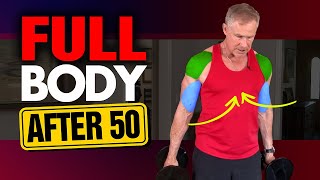 At Home quotQuickquot TOTAL BODY Workout For Men Over 50 DUMBBELLS ONLY [upl. by Nadabus]