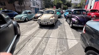 Caravana del Día Mundial del Vocho en Ciudad de México I 😱🚘 🇲🇽 [upl. by Herculie]