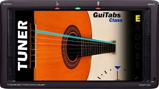 GUITAR TUNER 🎸📟  Classical Guitar  E Standard Tuning  E A D G B E  GuiTuners 🎸 [upl. by Zacharia]