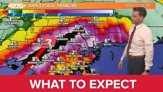 Hurricane Francine What Louisiana can expect when the storm makes landfall [upl. by Kalbli382]