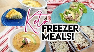 🤩 5 KETO FREEZER MEALS 🍽 KETO MEAL PREP 🔥 KETO LASAGNA QUICHE PORK CARNITAS [upl. by Akselav]