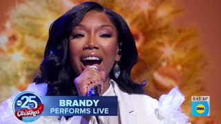 Brandy  Someday at Christmas Stevie Wonder  Best Audio  Good Morning America  Dec 22 2023 [upl. by Sucram]