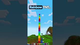 MINECRAFT RAINBOW TNT🌈 इंद्रधनुष minecraft memes minecraftmemes edit gaming minecraftshorts [upl. by Ahseek]