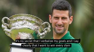 quotIts no secretquot Novak Djokovic eyes Golden Slam in 2024 ahead of Australian Open opener [upl. by Edlun]