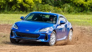 Rallying the Lifted BRZ Slinging Dirt on AllTerrain Tires at an SCCA Rallycross [upl. by Jabon]