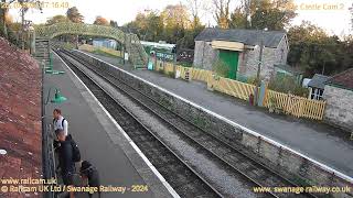 Corfe Castle Station Cam2  Swanage Railway  Railcam UK [upl. by Feliks]