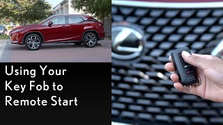 Howto Remote Start Using Your Key Fob  Lexus [upl. by Gibb]