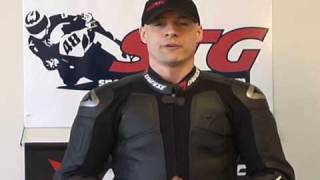 Dainese Steel Leather Race Suit Review Part 1 from SportbikeTrackGearcom [upl. by Chapel]