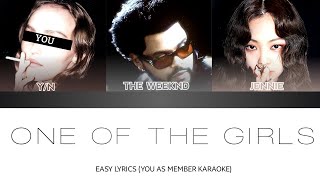 KARAOKE Lily Rose Depp The Weeknd JENNIE  One Of The Girls YOU AS Lily Rose Depp KARAOKE [upl. by Thorlay]