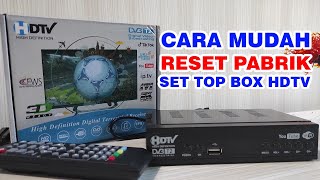 Cara Reset Pabrik Set Top Box HDTV DVBT2 [upl. by Magnum]