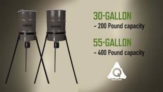 55 amp 30Gallon Pro Hunter Tripod Deer Feeder  Product Video  Clean [upl. by Crispa]