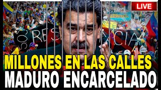 ÚLTIMO MADURO ENCARCELADO MIENTRAS MILLONES EN LAS CALLES RECLAMAN JUSTICIA Y LIBERTAD [upl. by Weinberg]