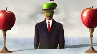 Using ai to expand famous paintings The Son of Man  Rene Magritte Ai digital art infinite zoom [upl. by Gilges634]