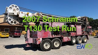 2007 Schramm T130 Drill Rig Test Run [upl. by Eenitsed997]