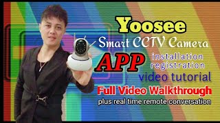 Yoosee CCTV Camera How to download APP install register and connect to wifi Video tutorial [upl. by Thibaut]