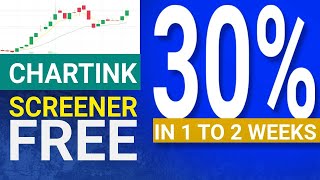 chartink screener for swing trading  30 in 1 to 2 Weeks [upl. by Peg]