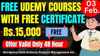 FREE UDEMY COURSES WITH FREE CERTIFICATE  Learn Trending Skills  Free Udemy Coupon For Students [upl. by Mode]