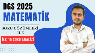 DGS 2025 Matematik Soru Çözümleri İle İlk 15 Soru Analizi1Soru matematikgeometrikpssalesdgs [upl. by Daloris]