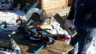 Пила торцовочная Erbauer EMIS254S Хорошая торцовка недорого Castorama Miter Saw [upl. by Quackenbush]